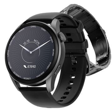 Dexxer Inox LCD pametni sat na dodir 2 benda BT 5.0 Android i iOS SHOX crni