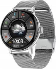Dexxer Inox LCD pametni sat na dodir 2 bands BT 5.0 Android i iOS LUXURY srebrni