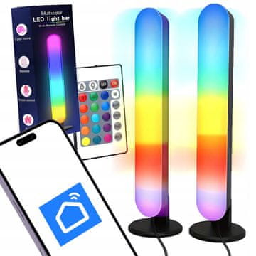 Dexxer 2x SMART LED RGBW ukrasni stupovi 26cm USB TUYA