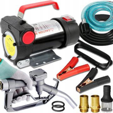 Dexxer Set 155W 12V samousisavajuća električna pumpa za ulje i ručka 40 L/min