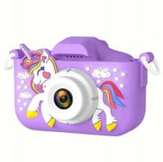 Dexxer Dječji LCD 40MPIX digitalni fotoaparat Signorog USB ljubičasta + 32 GB SD kartica
