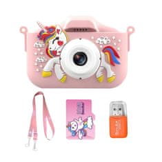 Dexxer Dječji LCD 40MPIX digitalni fotoaparat Signorog USB PINK + 32GB SD kartica
