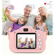 Dexxer Dječji LCD 40MPIX digitalni fotoaparat Signorog USB PINK + 32GB SD kartica