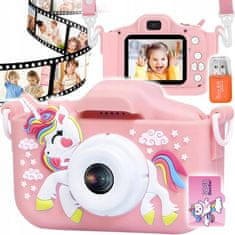 Dexxer Dječji LCD 40MPIX digitalni fotoaparat Signorog USB PINK + 32GB SD kartica