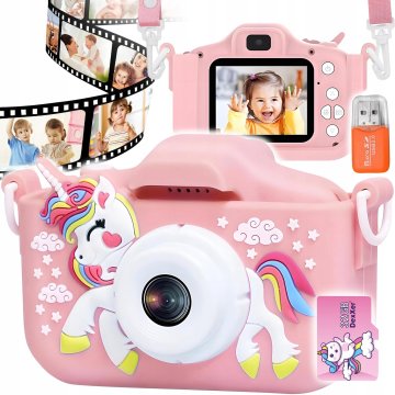 Dexxer Dječji LCD 40MPIX digitalni fotoaparat Signorog USB PINK + 32GB SD kartica