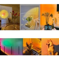 Dexxer 7W LED RGB stolna solarna svjetiljka i projektor 27cm USB