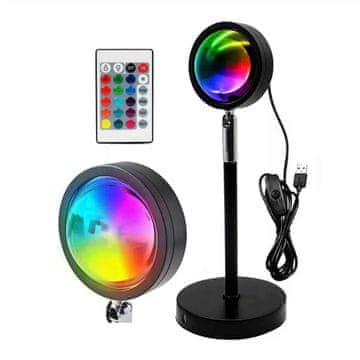Dexxer 7W LED RGB stolna solarna svjetiljka i projektor 27cm USB