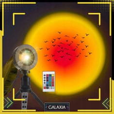 Dexxer 7W LED RGB stolna solarna svjetiljka i projektor 27cm USB