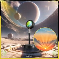 Dexxer 7W LED RGB stolna solarna svjetiljka i projektor 27cm USB