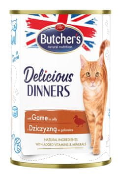 Butcher's Butcher's delicious dinners komadići s divljači u želeu - mokra hrana za mačke - 400 g