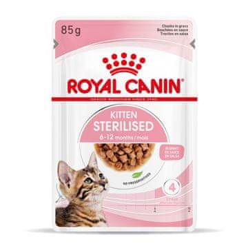 Royal Canin Royal Canin FHN Kitten Sterilised w sosie - mokra hrana za mačiće - 12x85 g