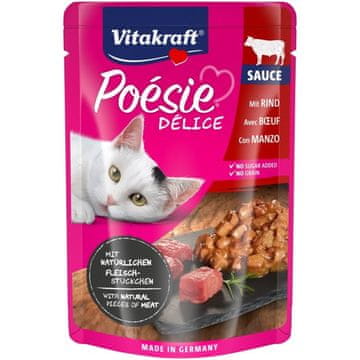Vitakraft Vitakraft poesie delice govedina za mačke 85g
