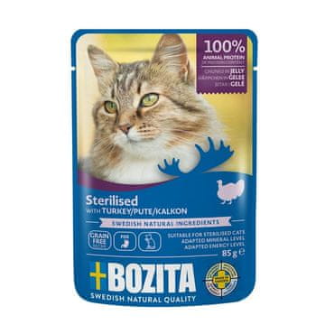 Bozita BOZITA sterilised mokra hrana za mačke s puretinom u umaku - 85g