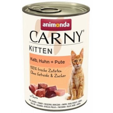 Animonda Animonda carny kitten teletina piletina puretina - mokra hrana za mačiće - 400 g