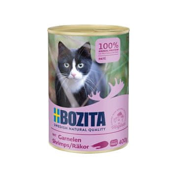 Bozita Bozita pašteta s kozicama - mokra hrana za mačke - 400g