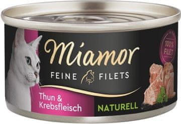 Miamor MIAMOR Feine Filets Naturell Tuna sa škampima - mokra hrana za mačke - 80g