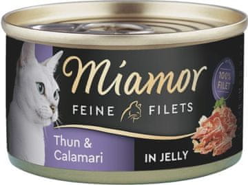 Miamor Miamor feine filets - mesni fileti okus: tuna s lignjama konzerva 100g
