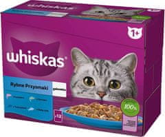 Whiskas Whiskas riblje poslastice u želeu adult - mokra hrana za mačke - vrećica - 12x85 g