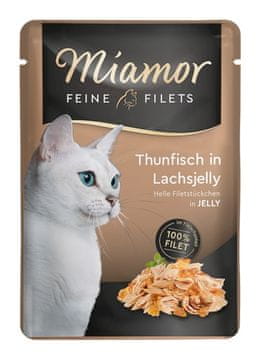 Miamor Miamor Fine Fillets u želeu - Tuna, Losos - 100g