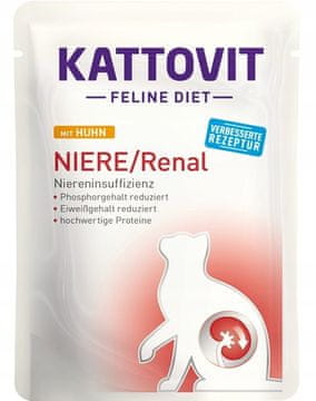 Kattovit KATTOVIT Feline Diet Niere/Renal Piletina - mokra hrana za mačke - 85g