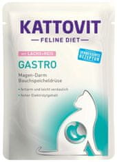 Kattovit Kattovit gastro losos s rižom 85g za mačke