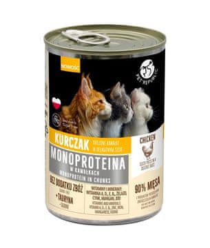 PET PET REPUBLIC Monoprotein Piletina u umaku - mokra hrana za mačke - 400g