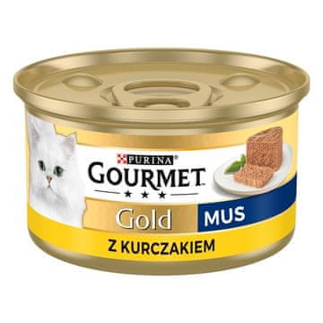 slomart Purina Gourmet Gold mus s piletinom - mokra hrana za mačke - 85g
