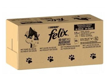 slomart Purina Felix mix okusa - mokra hrana za mačke - 120x85 g