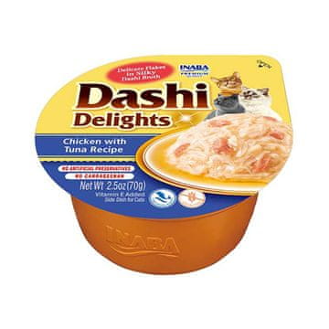 Inaba Inaba dashi delights kurczak tuńczyk 70g bulion za mačke