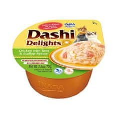 Inaba Inaba dashi delights piletina tuna & kapice 70g juha za mačke