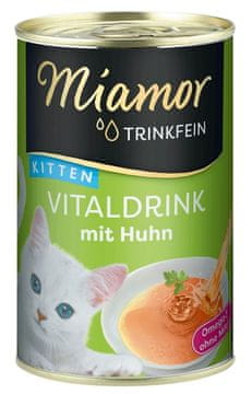 Miamor MIAMOR Trinkfein Kitten Vitalnapitak s piletinom, poslastica za mačiće, 135 ml
