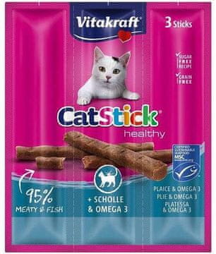 Vitakraft Vitakraft cat stick mini koljuška/omega3 za mačku 3 kom