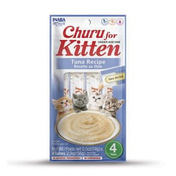 Inaba Inaba churu kitten tuna - poslastica za mačiće - 4x14g (56g)
