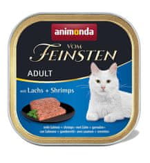 Animonda ANIMONDA Vom Feinsten odrasli losos sa škampima - mokra hrana za mačke - 100g