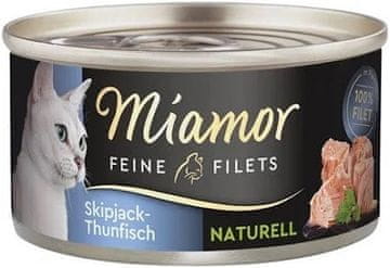 Miamor MIAMOR Feine Filets Naturell Tuna - mokra hrana za mačke - 80g