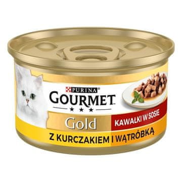slomart Gourmet gold piletina i jetrica u umaku 85g