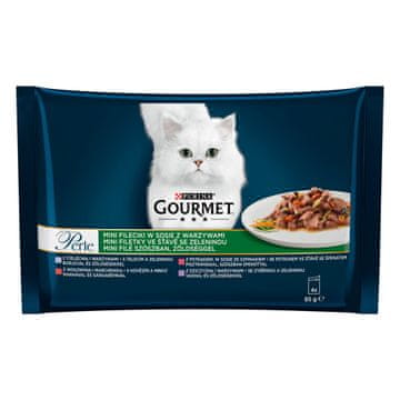 slomart Gourmet perle - hrana za mačke - 4 x 85g