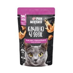 PMI PAN MIĘSKO Piletina s kozicama u umaku - mokra hrana za mačke - 85g