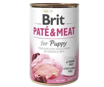 slomart BRIT Paté & Meat Puppy Piletina - Mokra hrana za pse - 400 g
