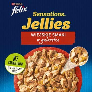 Felix Felix Sensations Mokra hrana za mačke u želeu - 24 x 85g