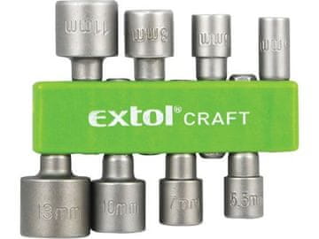 Extol Craft Nasadna glava za bušilicu (10213) socket head for drill, set of 8 pcs, 5-5.5-6-7-8-10-11-13mm, 1/4" hexagon, CrV
