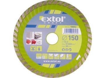 Extol Craft Dijamantna rezna ploča (108853) turbo, 150x22.2mm, dry and wet cutting