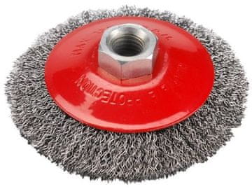 Extol Craft Rotacijska četka (17006) cup, O 100mm, corrugated wire S 0.3mm, M14x2mm