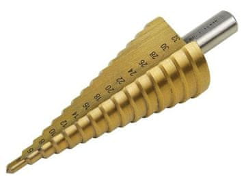 Extol Craft Stepenasta bušilica (20055) ?4-32mm, 2mm increments, 15 holes, ?10mm shank, length 101mm, TiN