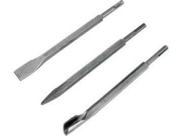 Extol Craft SDS PLUS dlijeta (23950) set of 3, 250mm:, flat 20mm, pointed, grooved