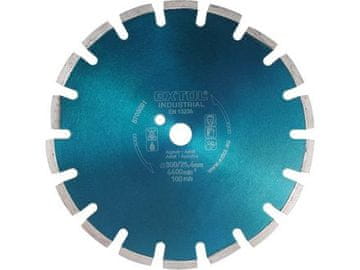 Extol Industrial Dijamantna rezna ploča (8703093) segmented diamond cutting disc for ASPHALT, 400x25.4mm, dry and wet cutting