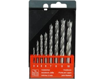 Extol Premium svrdla za drvo (8801221) wood drill bits, set of 8, ? 3-4-5-6-7-8-9-10mm, CrV