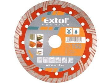 Extol Premium Dijamantna rezna ploča (8803031) turbo plus, 115x22.2mm, dry and wet cutting