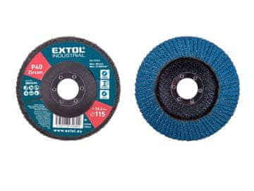 Extol Premium Lamelni disk (8803404) oblique zircon, P40, 115mm, ZIRKON