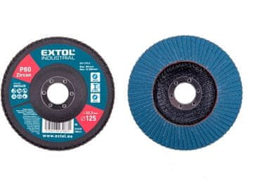 Extol Premium Lamelni disk (8803428) oblique zircon, P80, 125mm, ZIRKON